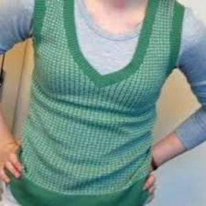 ISO Heritage 1981 V-neck Knit Vest green or blue